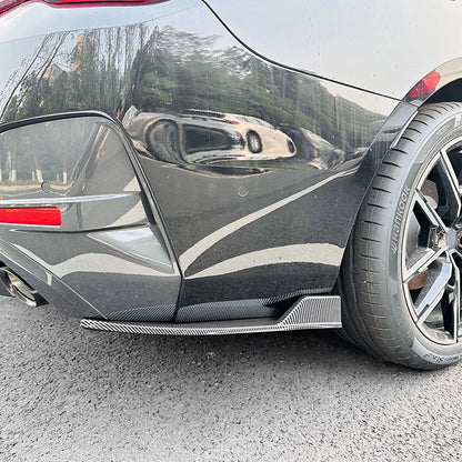 2 x Carbon Fiber Look Rear Side Corner Covers for BMW G22 G23 G26 (20-24)