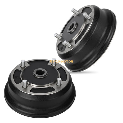 2 x Front Brake Drum Hub for Kawasaki Mule 3010 4010 4000 3000 2510