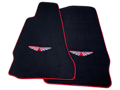 Floor Mats for Aston Martin Vantage V8 Convertible 2004-2017 Black Red Trim