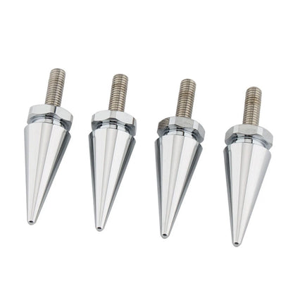 4 x Chrome Spike Windscreen Screw Bolts for Harley Touring Road Glide (1998-2025)