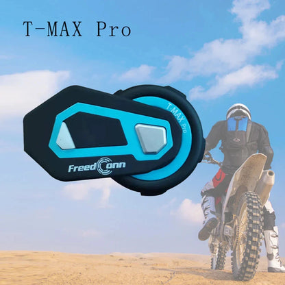 T-Max Pro Bluetooth Helmet Headset for Motorcycle - 6 Riders, 1200M FM