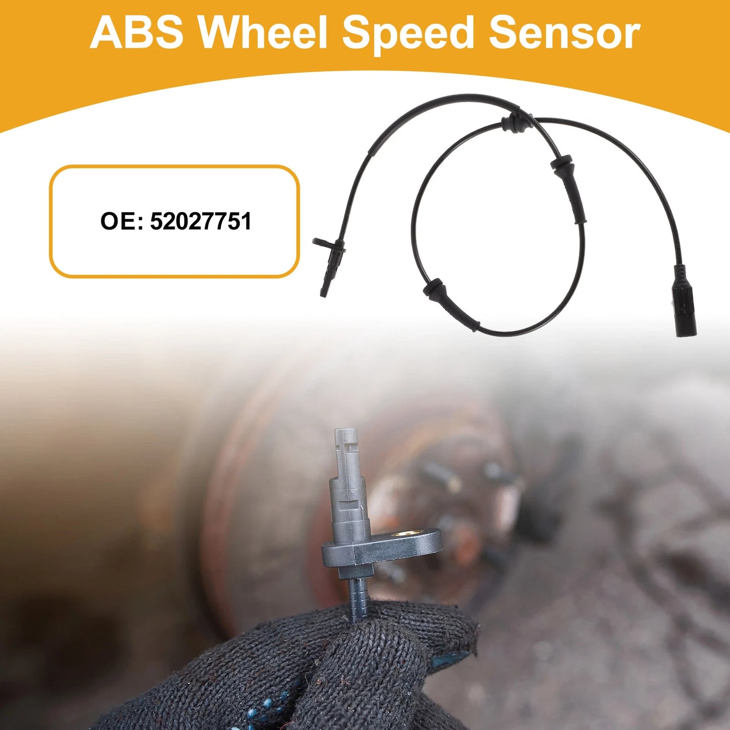 ABS Wheel Speed Sensor for Jeep Compass L4 2.4L (2017-2023)