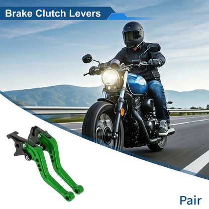 Adjustable Short Brake Clutch Levers for Kawasaki ZX6R/ZX636R/ZX6RR (2000–2004)