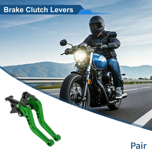Adjustable Short Brake Clutch Levers for Kawasaki ZX6R/ZX636R/ZX6RR (2000–2004)