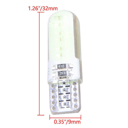 50PC T10 LED License Plate Light Bulbs 6000K for Universal ()