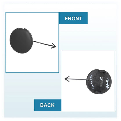 Matte Black Front Bumper Tow Hook Cover for Honda Fit (2008-2010)