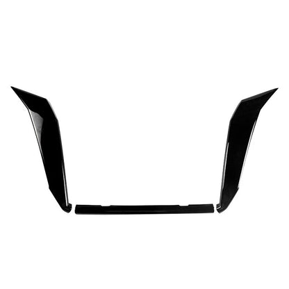 Black Front Grill Chrome-Delete Trim Cover Garnish for 20-22 Nissan Sentra