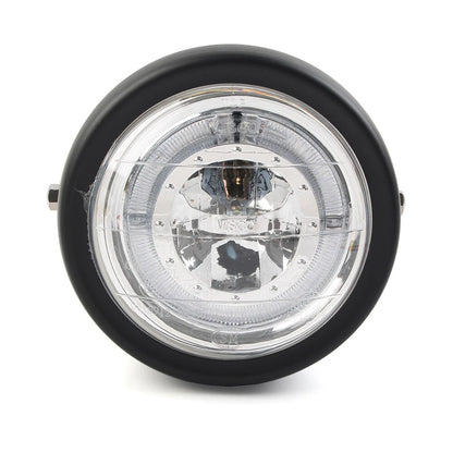 5-3/4" Switchback LED Halo DRL Angel Eye Headlight for Make & Model