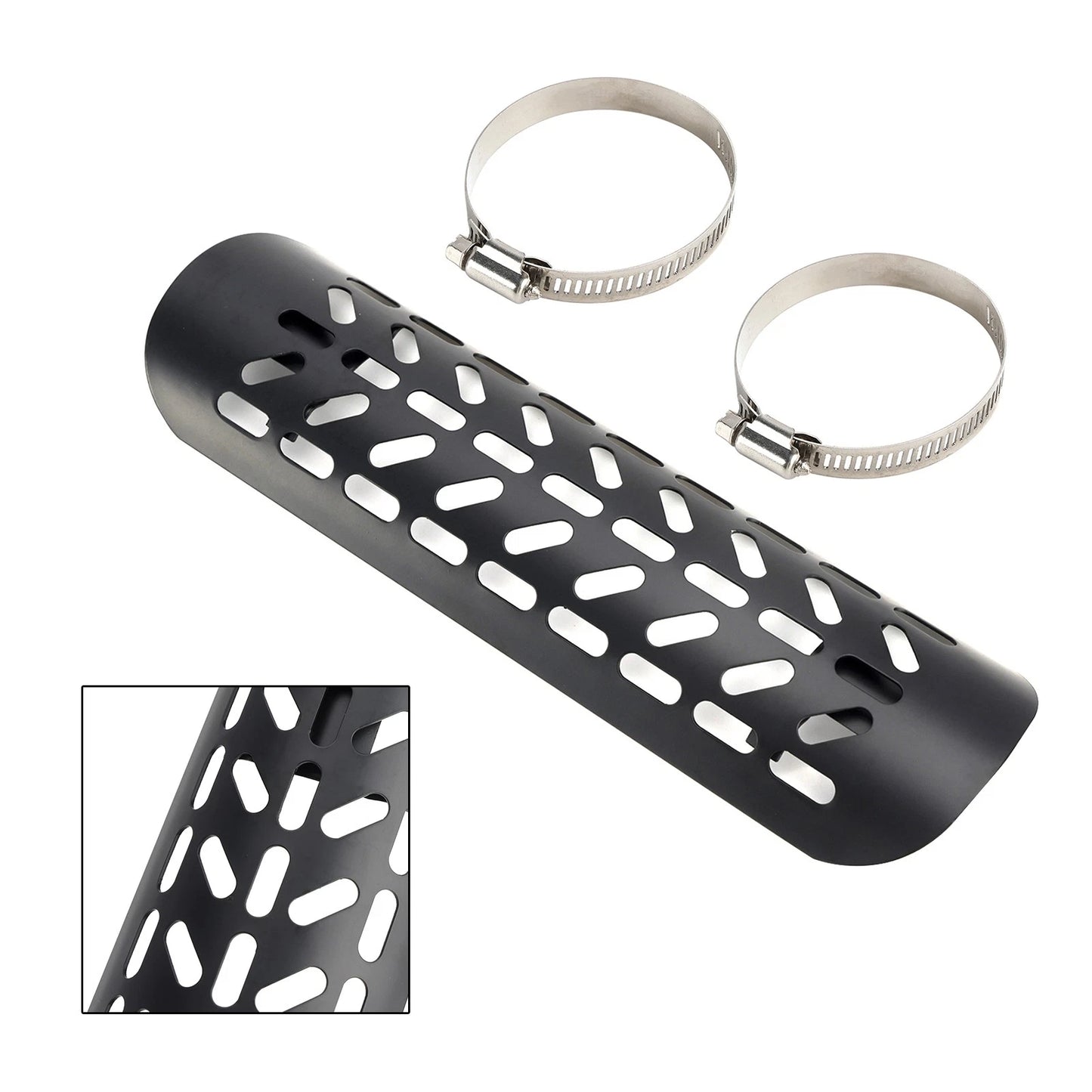 Exhaust Pipe Holder Cover for Motorcycle Schwarzb