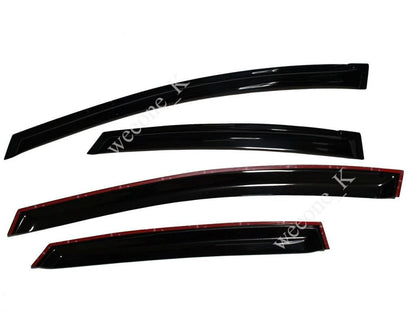 4 x Door Visor Rain Guards for Toyota Prius (2011-2013)