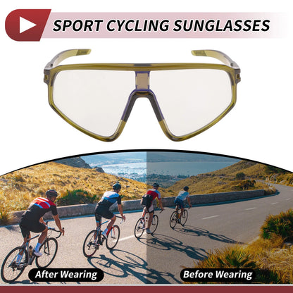 1 Pc Motorcycle Riding Goggles Light Gray Lens Yellow Green Frame for Make Model