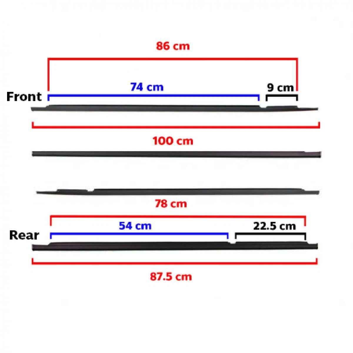 Outer Weatherstrip Door Belt Set 4 Fits Toyota Corolla AE90 AE92 SED 1987-91 D05