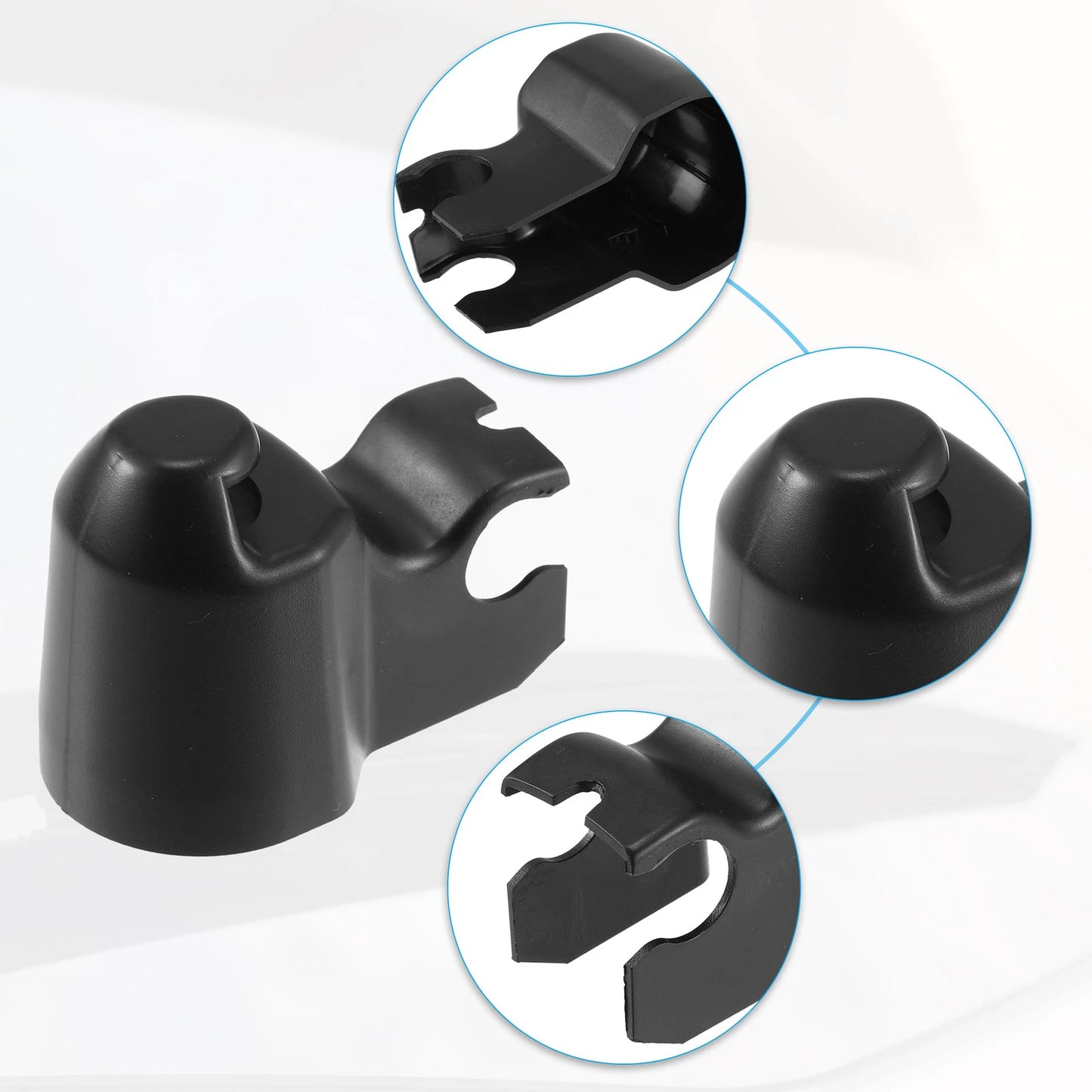 Rear Windshield Wiper Arm Nut Cover for Ford Transit Connect (2010-2013) Black