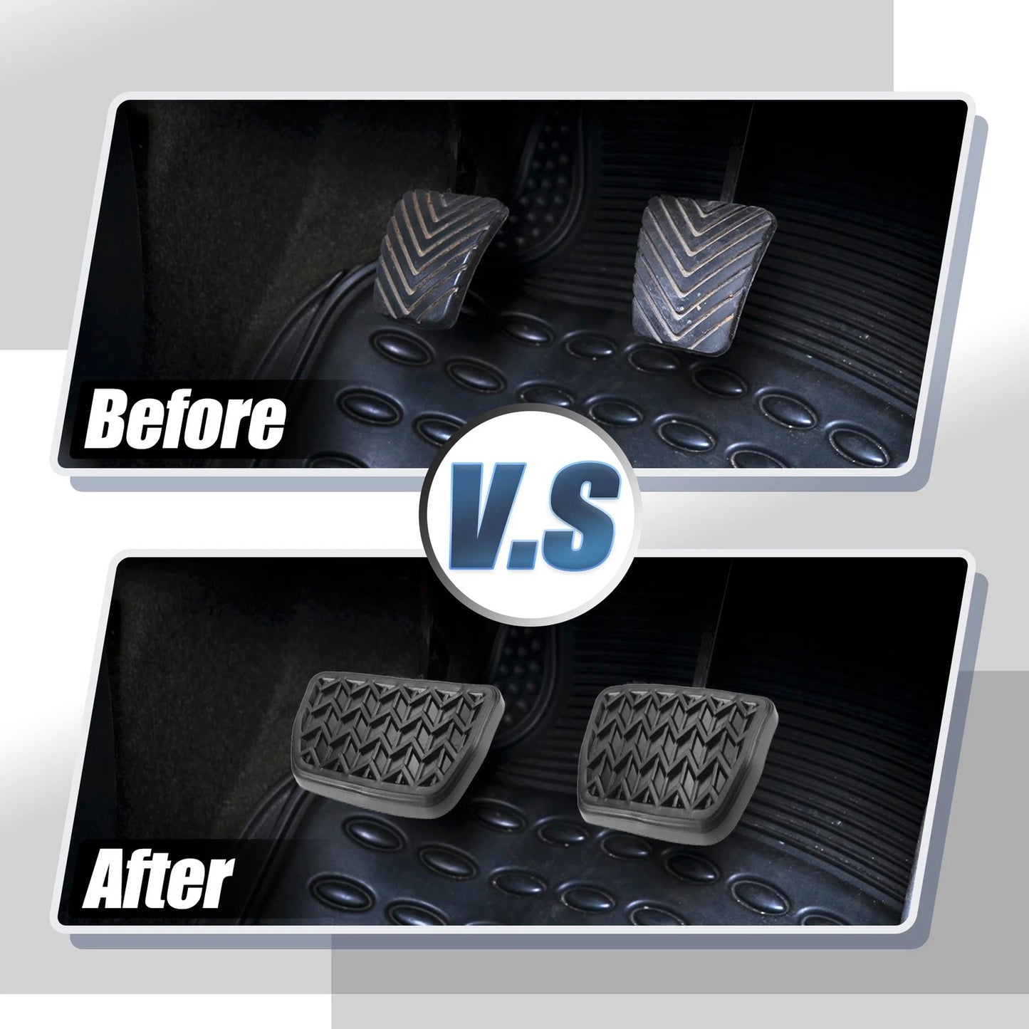 Anti-Slip Clutch Brake Pedal Covers for Toyota RAV4 (2013-2023)