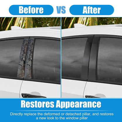 6 Pcs Pillar Post Side Door Window Covers for Honda Civic (2016-2023)