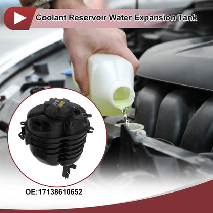 Coolant Expansion Overflow Tank with Cap for BMW 330i (2017-2019)