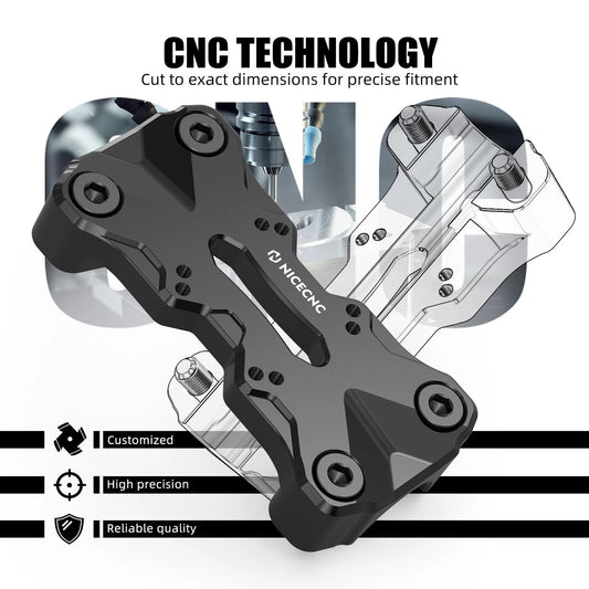 1x Handlebar Top Clamp AMPS Pattern for Yamaha Tenere 700 (2019-2024)