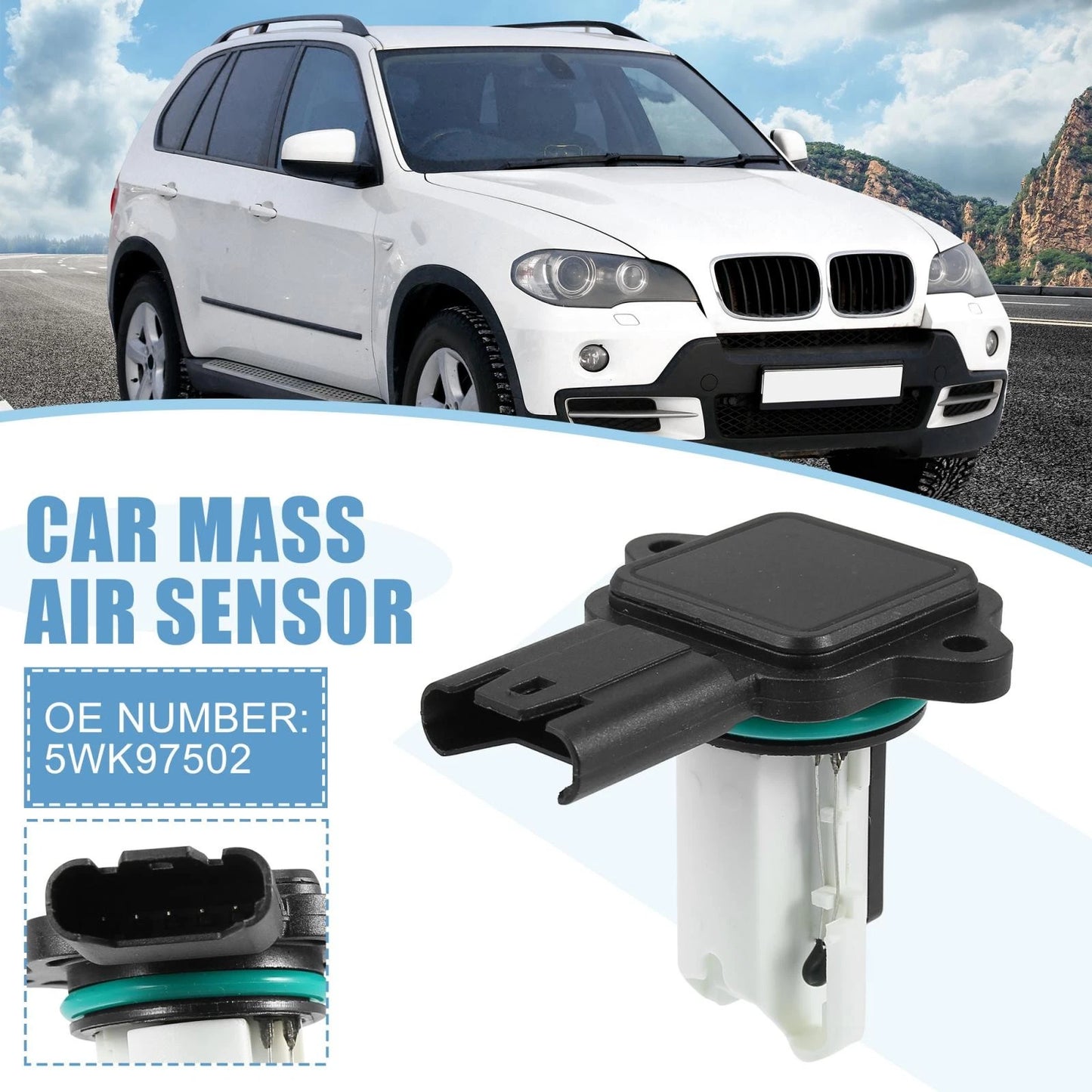 Mass Air Flow Sensor MAF for BMW 535i 330i