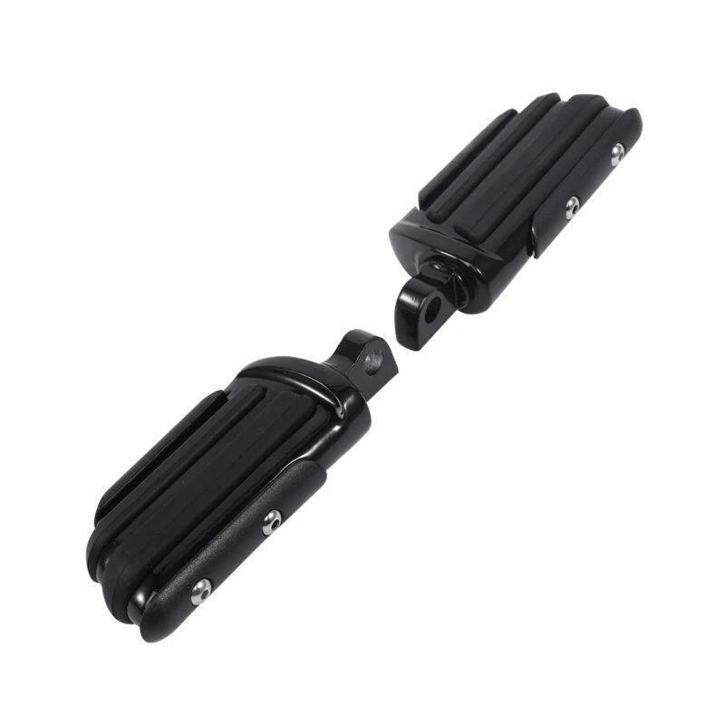 Black Pilot Male Mount Foot Pegs for Harley Touring Softail Dyna