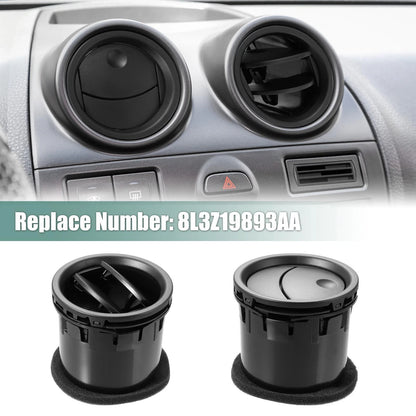 2 x Car Front Dashboard Air Vent for Ford F-250 (2008-2010) - Black