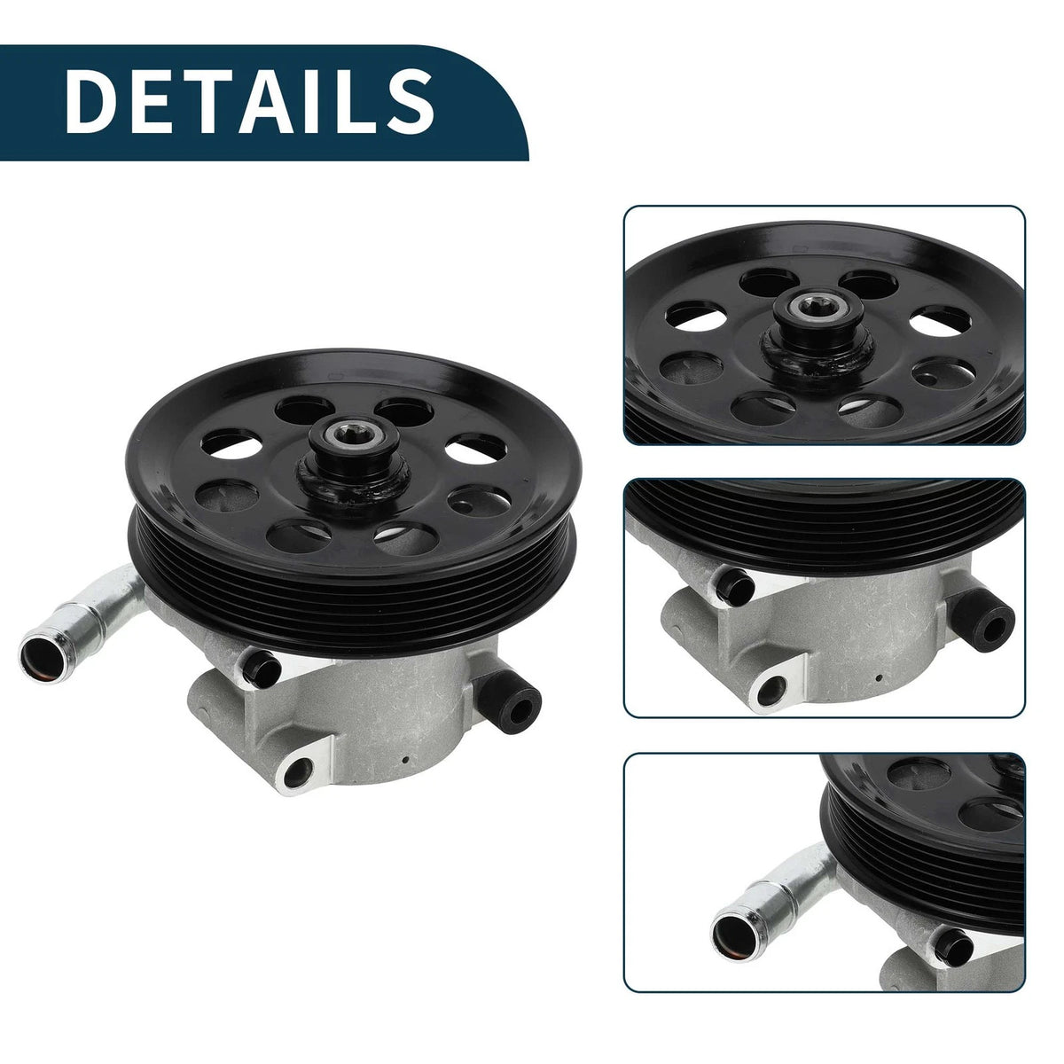 Power Steering Pump with Pulley for Ford F-250 F-350 (2011-2016)
