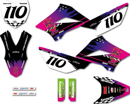 Custom Graphics Stickers for Kawasaki KLX 110 (2011-2025)
