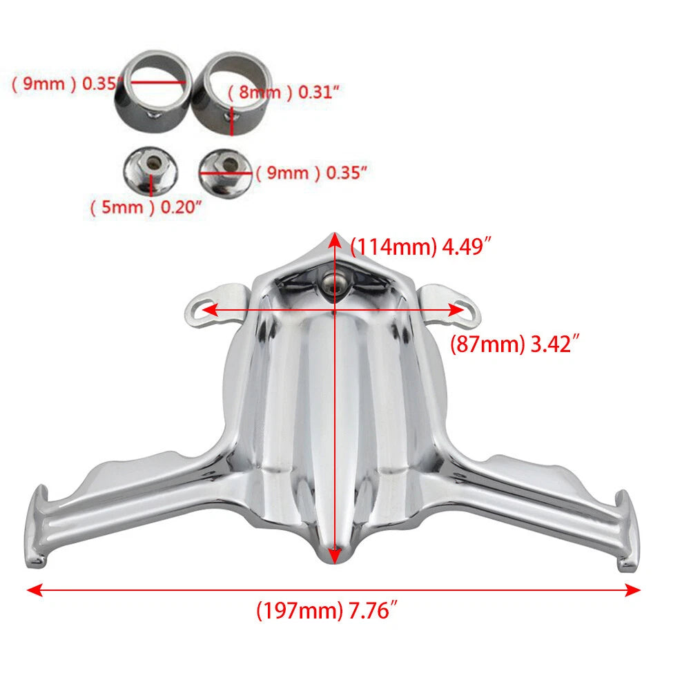 Chrome Tappet Block Accent Cover for Harley Twin Cam 1999-2017