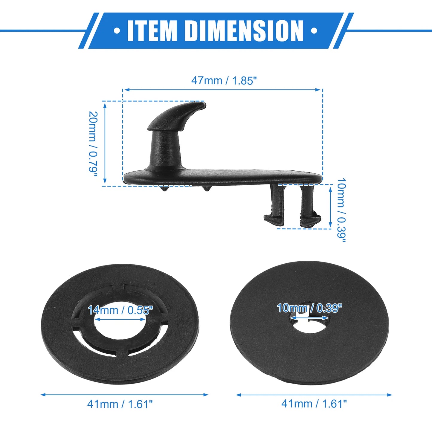 Plastic Floor Mat Fixing Clips for Toyota
