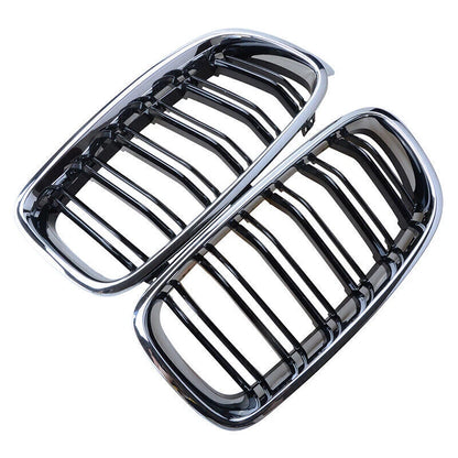 Chrome Front Kidney Grill for BMW 3 Series F30 F31 M3 Style (2012-2018)