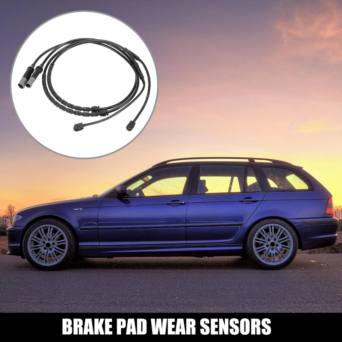 Car Rear Brake Pad Wear Sensor 2-Pin for BMW X5/X6 (2011 - 2016)