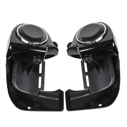 6.5'' Speaker Grills & Vented Leg Fairings for Harley Touring (1983-2013)