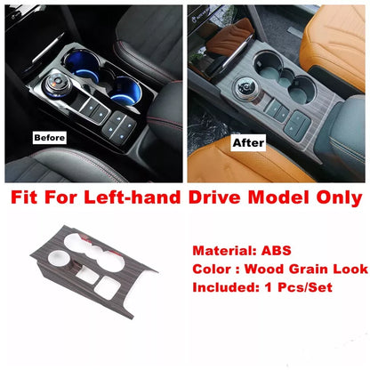 12x Wood Grain Interior Cover Trim for Ford Escape Kuga (2020–2024)