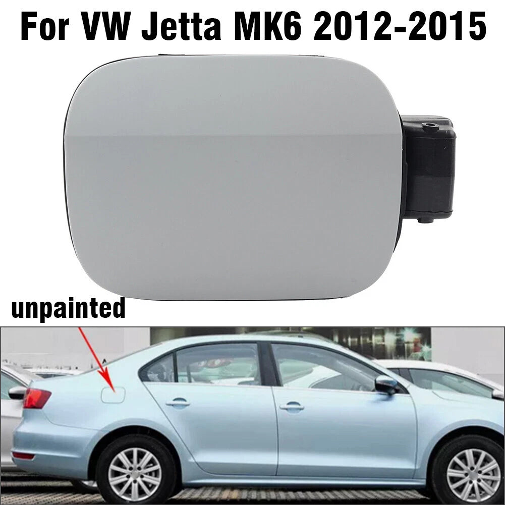 Unpainted Gas Fuel Filler Tank Lid Flap Cover for VW Jetta MK6 (2012–2015)