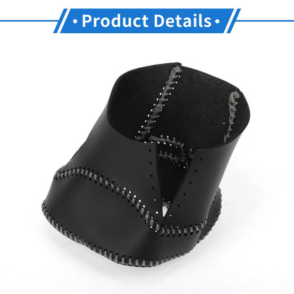 Gear Shift Knob Cover for Nissan Rogue 2021-2024 Black Grey Faux Leather