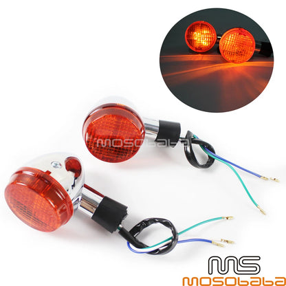 Front Turn Signal Lights for Honda Shadow Spirit Aero VT750 VT400 (04-07)