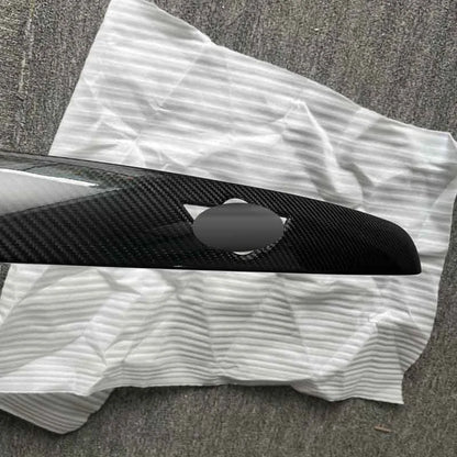 100% Carbon Fiber Rear Trunk Tailgate Handle Panel Trim for Mini F55/6/7 14-17