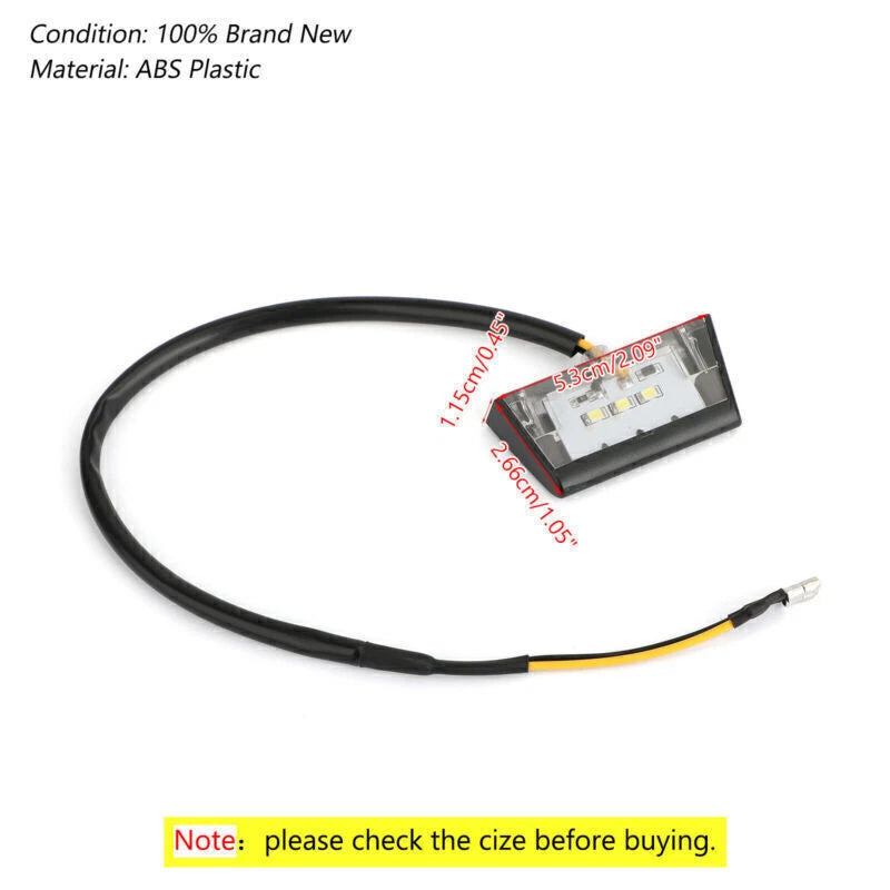 Mini Taillight for Universal Moto 3 License Plate Holder
