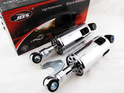 Chrome Rear Shock Absorbers for Harley Davidson FXSTC Softail Custom (89-99)
