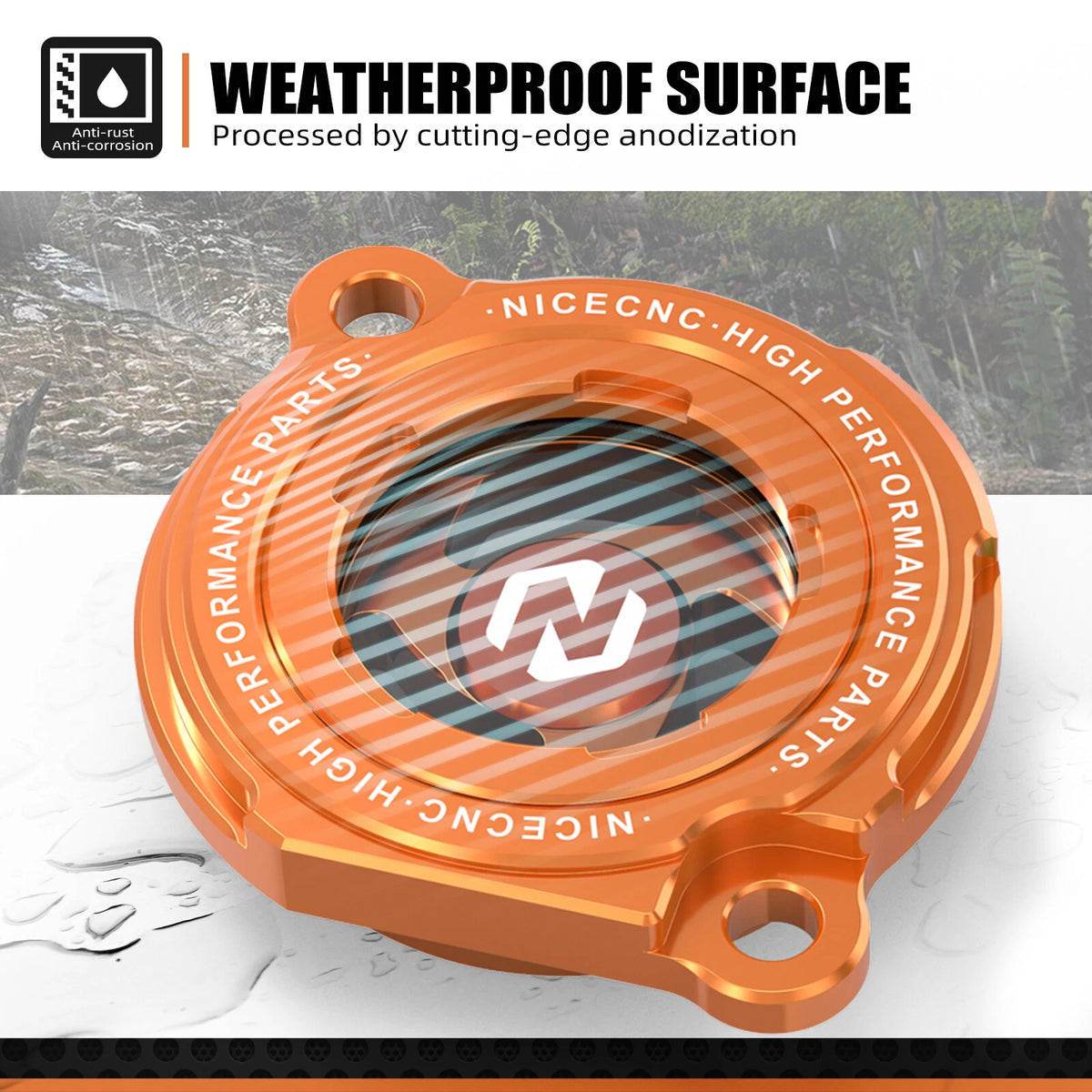 CNC Oil Filter Cover Cap for KTM 950 Adventure (2003-2006), Super Enduro R (2007-2009)