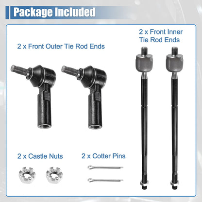 4 Pcs Tie Rod End Links for Toyota Matrix (2003-2008)