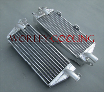 Aluminum Radiator + Red Hose for Husqvarna AE/CR/WR/XC 400/430/500 (1984-1987)