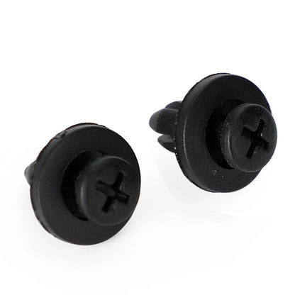 10 x 6mm Mounting Clips for Motorcycle, Car, Scooter, Moped, ATV