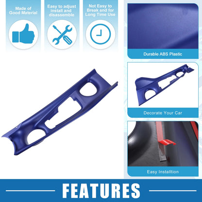 Center Console Cup Holder Panel Cover Trim Blue for Toyota CHR (2017–2021)