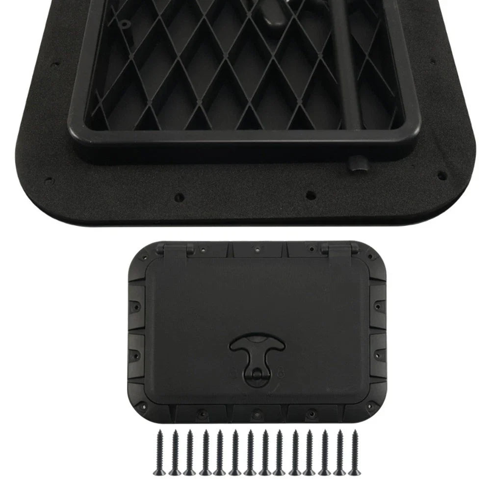 Weatherproof Marine Deck Plate Square Hatch Handle for Boat/Kayak