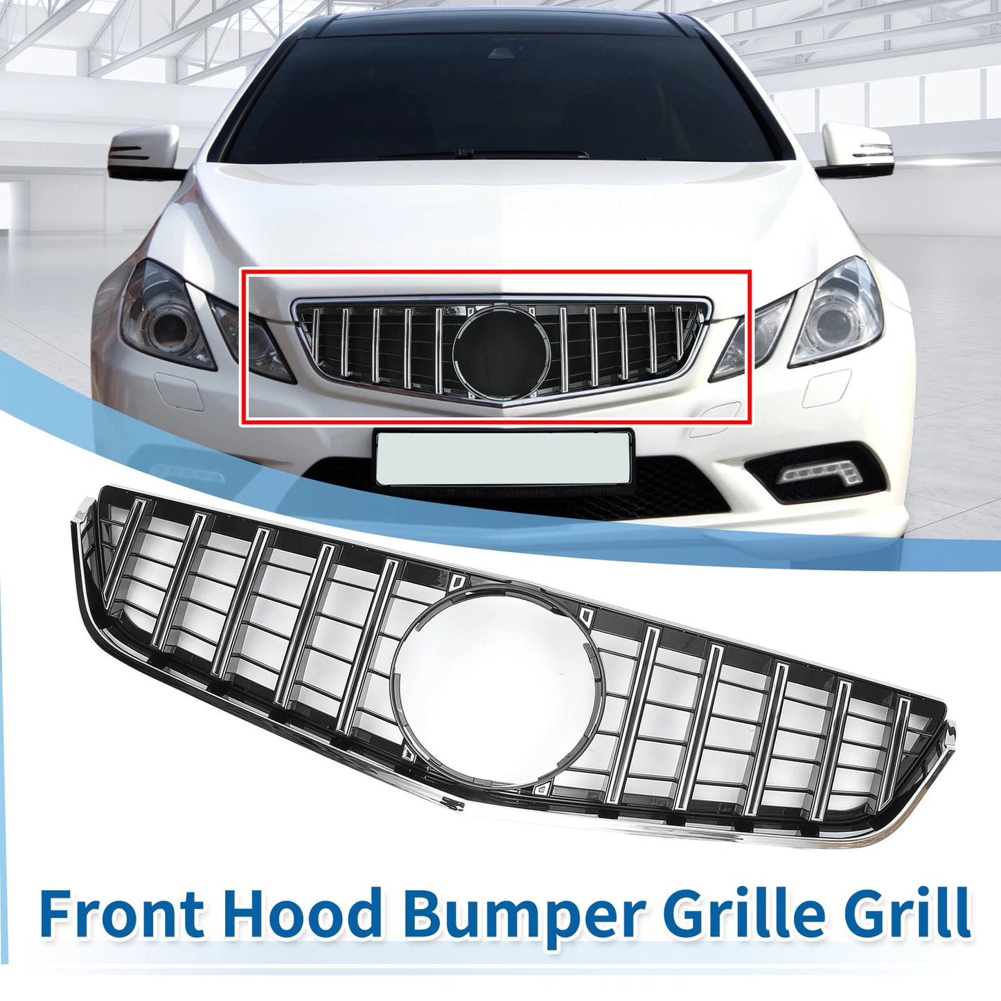 Front Upper Bumper Grille for Mercedes-Benz E250 (2011-2013)