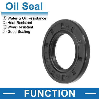 Oil Seal 25x45x5mm Black 5 x for Make Model