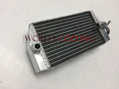 Aluminum Radiator + White Silicone Hose for Honda CRF450R (2002-2004)