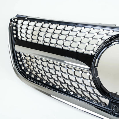 Grille Chrome + Black Diamond Slats for Mercedes V-Class W447 (2016-2019)