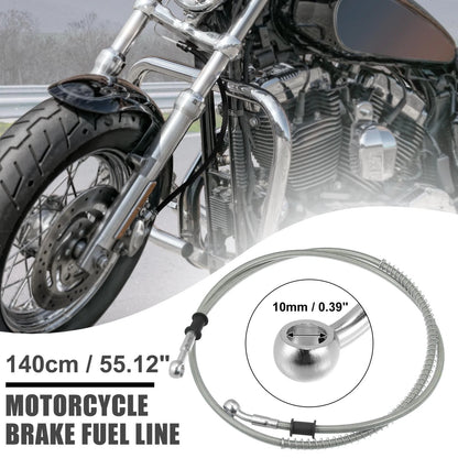 Oil Hose Fitting 140cm 55.12in 10mm for Motorcycle