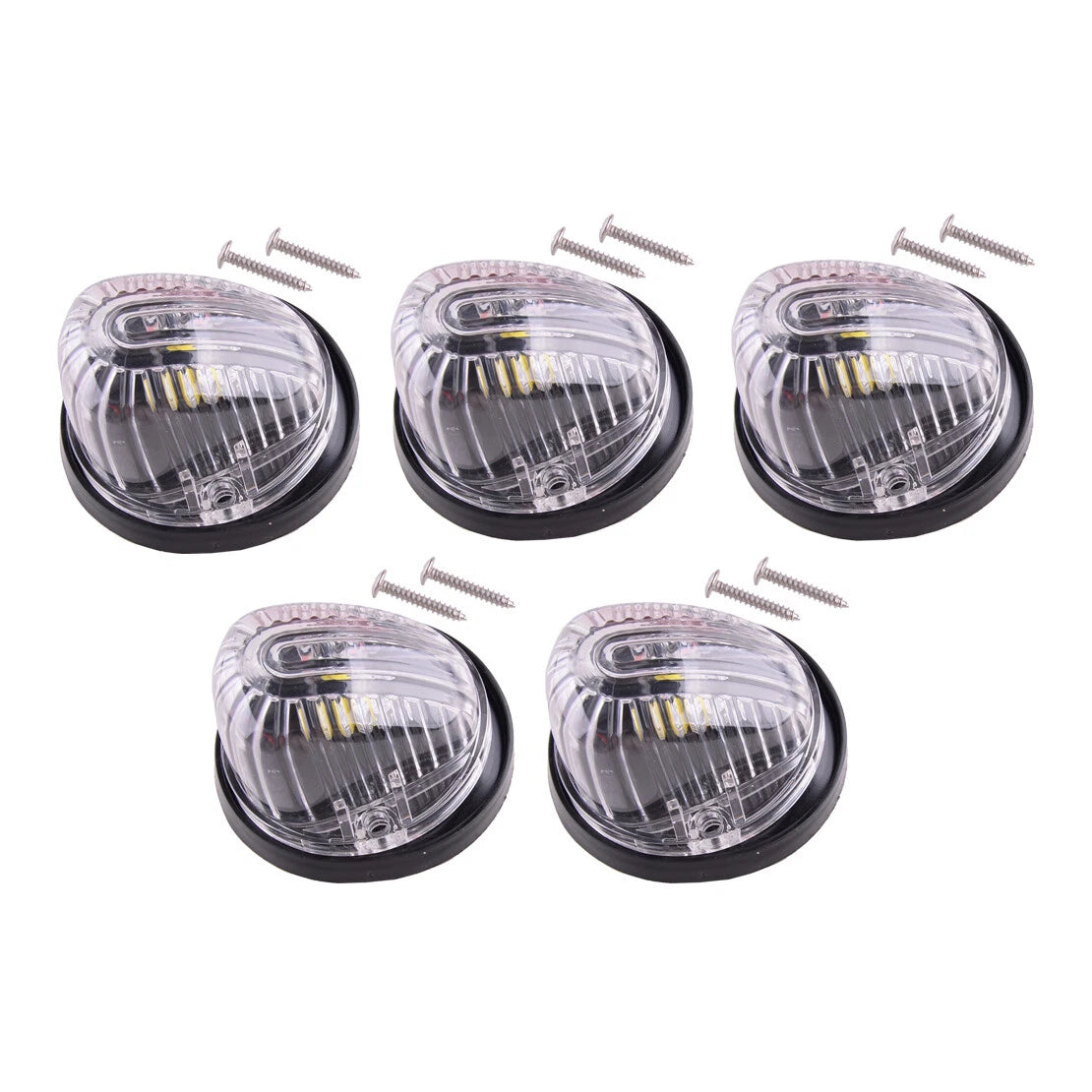 5 x Cab Roof Top Marker Clearance Running Lights for Chevrolet GMC